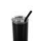 MakerFlo 20oz Skinny Powder-Coated Glossy Tumbler with Optional Handle – Case of 25 – Includes Leak-Proof Lids, Silicone Straws & Gift Boxes – Customizable for Laser Engraving, UV Printing, and Epoxy